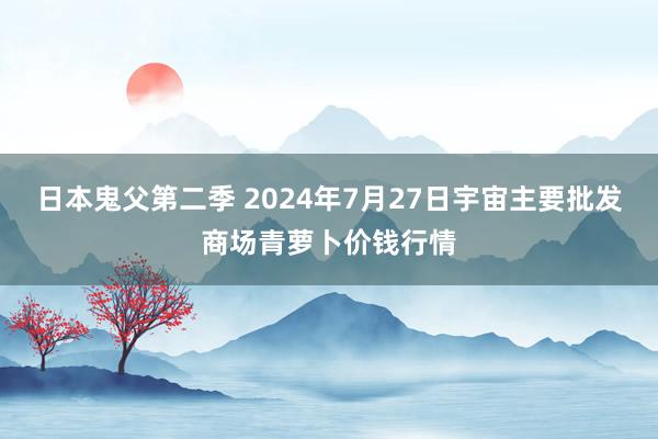 日本鬼父第二季 2024年7月27日宇宙主要批发商场青萝卜价钱行情