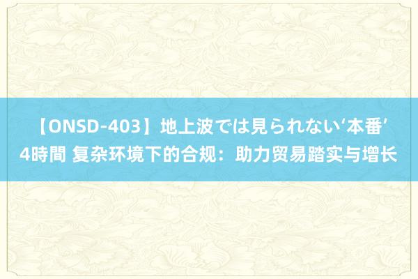 【ONSD-403】地上波では見られない‘本番’4時間 复杂环境下的合规：助力贸易踏实与增长