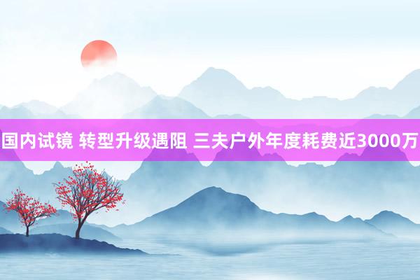 国内试镜 转型升级遇阻 三夫户外年度耗费近3000万