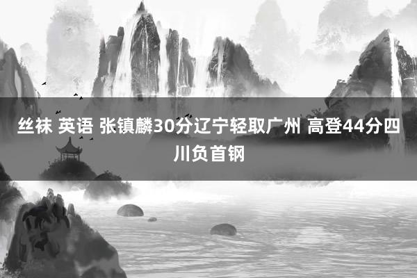 丝袜 英语 张镇麟30分辽宁轻取广州 高登44分四川负首钢